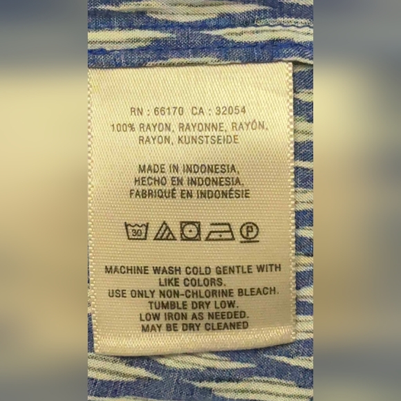 Maeve By Anthropology Lila Blue Tiered Blouse Button Front Small - Picture 8 of 12